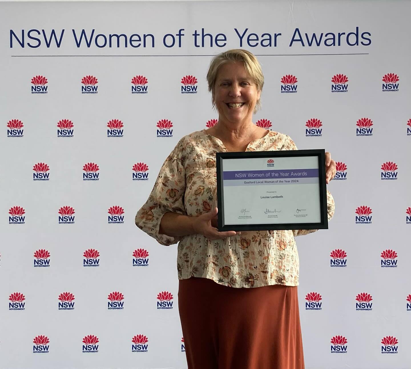 Louise Lambeth NSW Women of the Year Awards